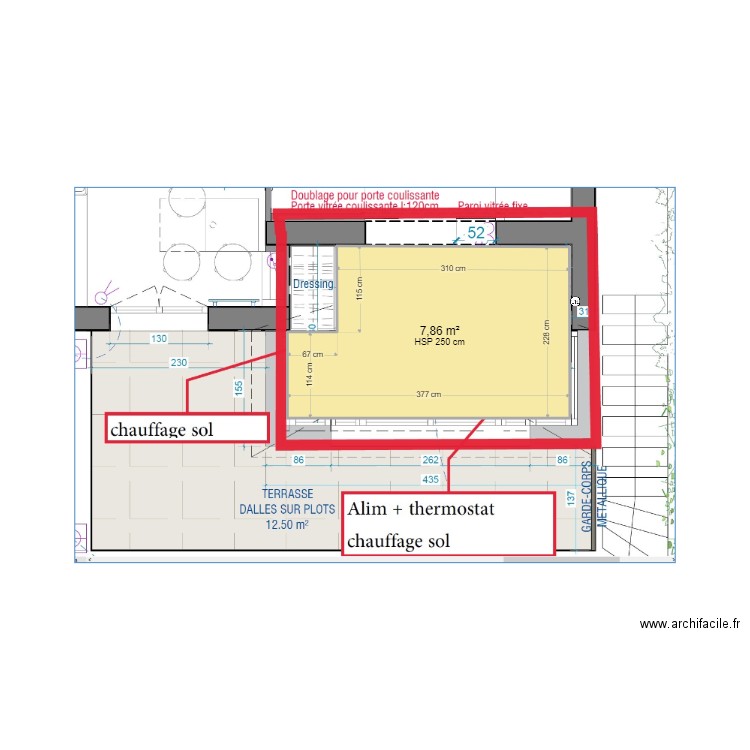 Rexel Villabé. Plan de 1 pièce et 8 m2