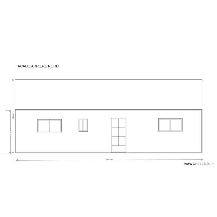 ARRIERE NORD. Plan de ARRIERE NORD. Plan de