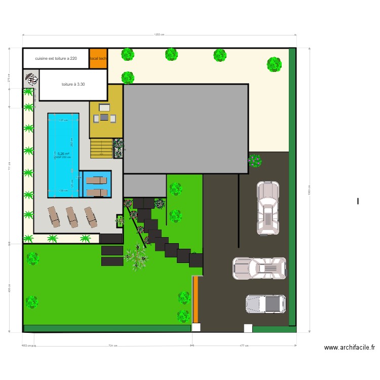 plan exterieur grenier. Plan de 0 pièce et 0 m2