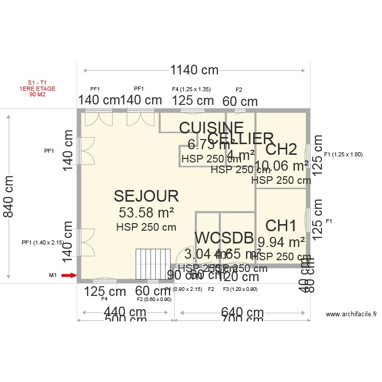 PLAN CHARDON. Plan de 0 pièce et 0 m2