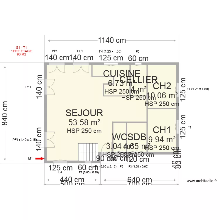 PLAN CHARDON. Plan de 