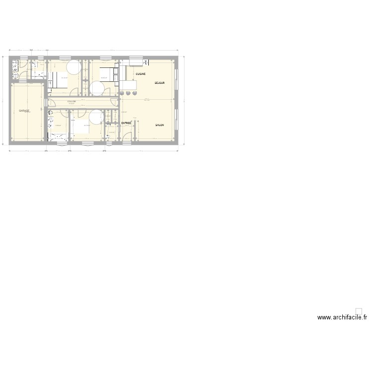 PLAN TYPE CHAMBRE PARENTALE  2. Plan de 0 pièce et 0 m2