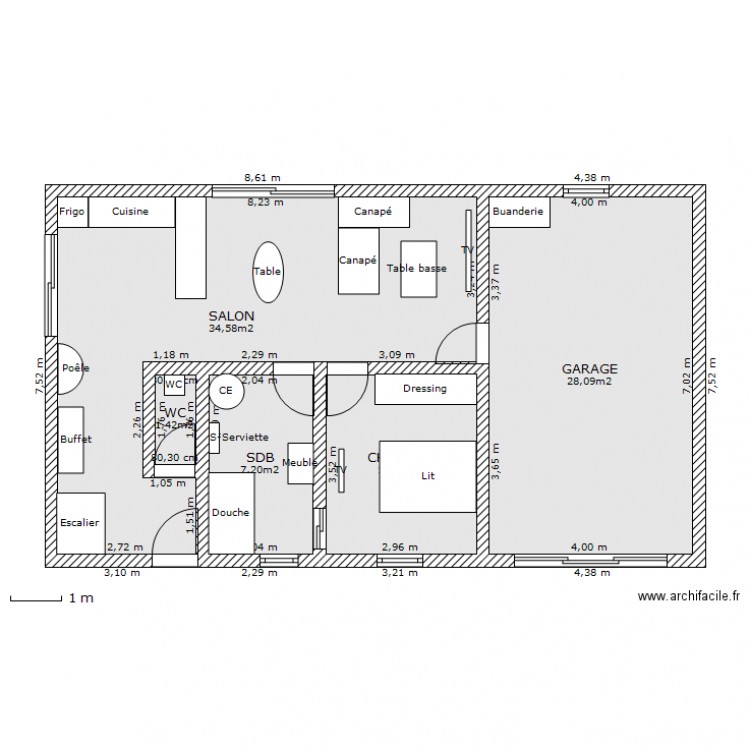 Maison de Billy 1. Plan de 0 pièce et 0 m2