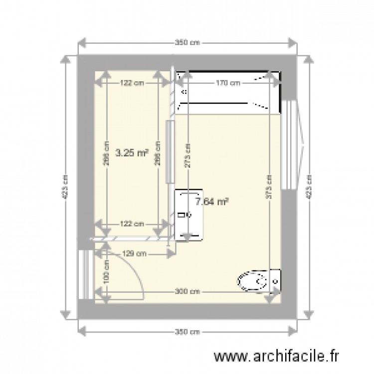 plan sdb uyttenhagen. Plan de 0 pièce et 0 m2