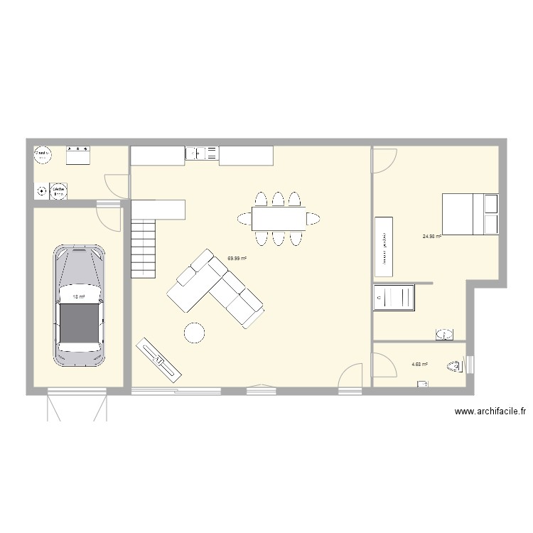 Maison Truyes. Plan de 0 pièce et 0 m2