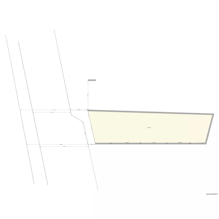 HUBERT DE LISLE PLAN DE MASSE. Plan de 
