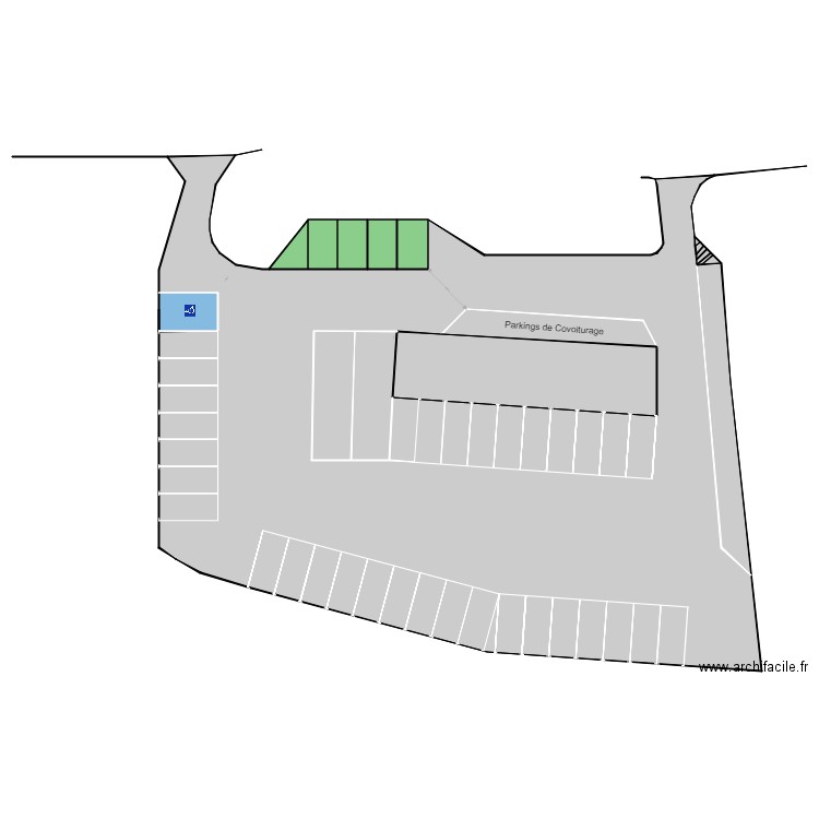 Parking sous le pont Auto route. Plan de 0 pièce et 0 m2