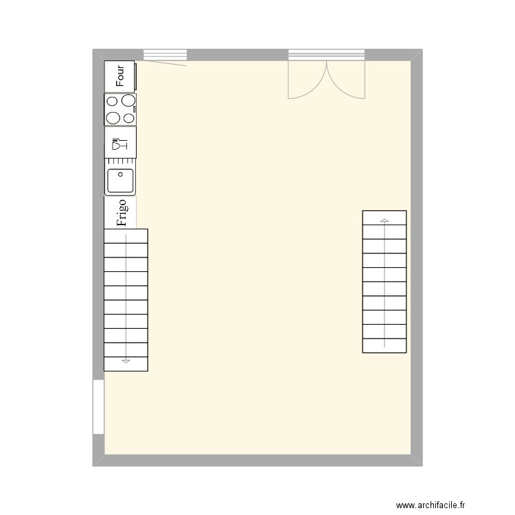 VERGER Paimboeuf. Plan de 1 pièce et 41 m2