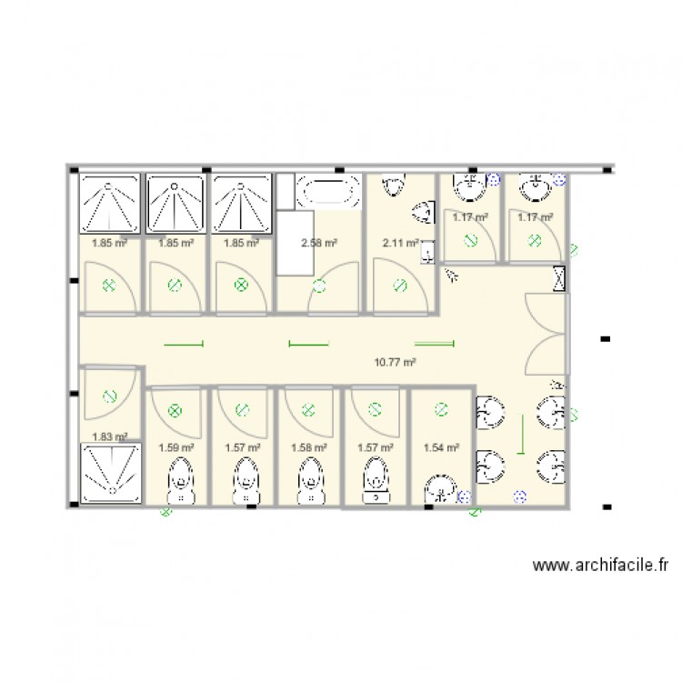 preau 40m2  3 étoiles. Plan de 0 pièce et 0 m2