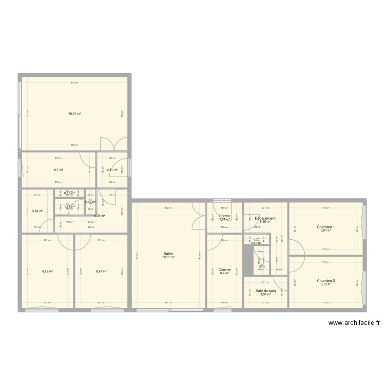 Plan de vente avec voisin. Plan de 0 pièce et 0 m2