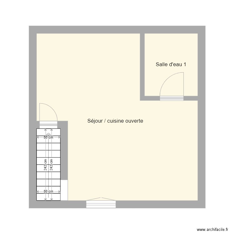 1 ER BODINO. Plan de 0 pièce et 0 m2