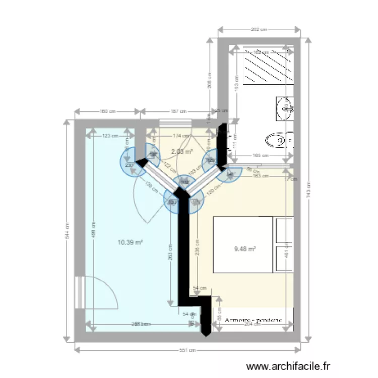 chambre acceuil3. Plan de 