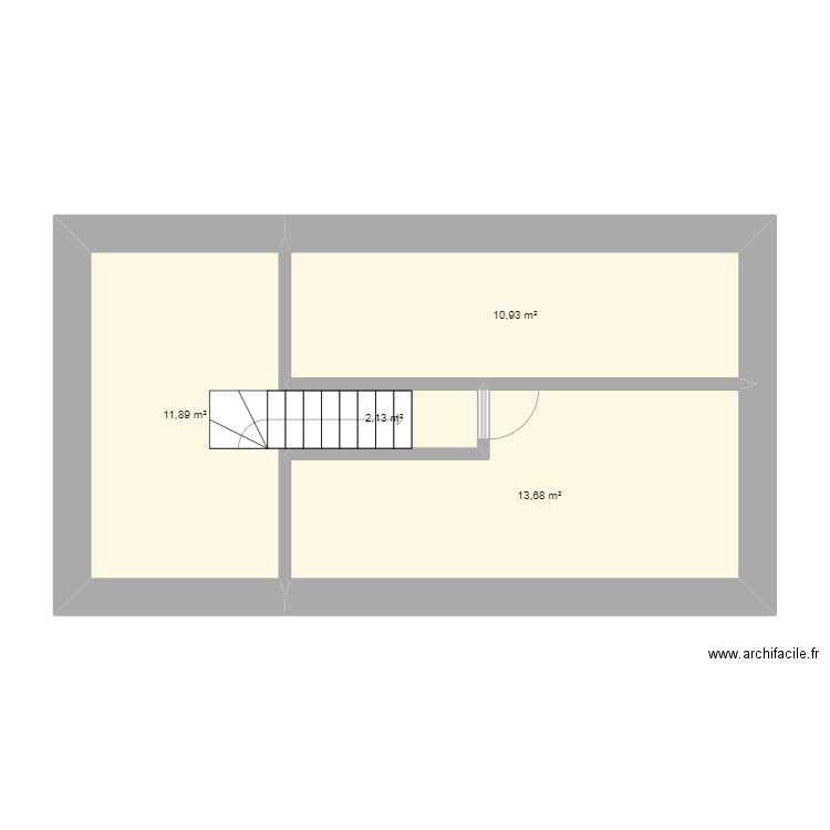 Gite 2 - R1 B. Plan de 4 pièces et 39 m2