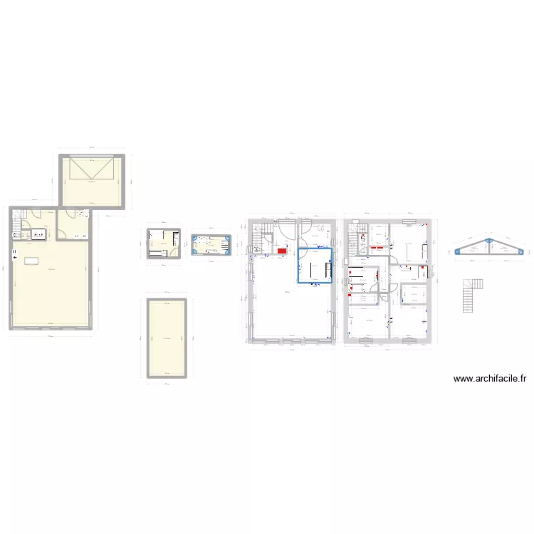 Maison Espaly 4. Plan de 