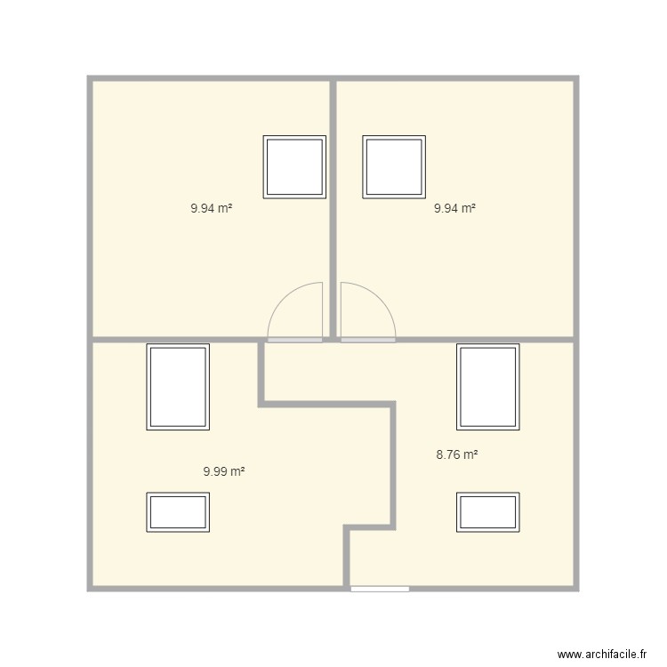 etage chateauvillain. Plan de 0 pièce et 0 m2