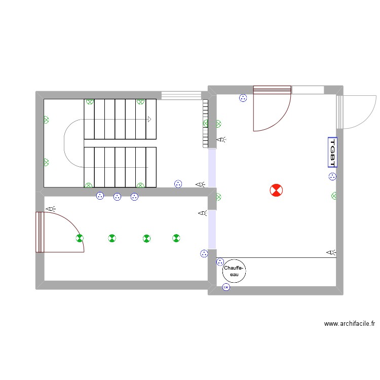 SKI ROOM - ENTRÉE - ESCALIER ÉLECTRICITÉ. Plan de 0 pièce et 0 m2