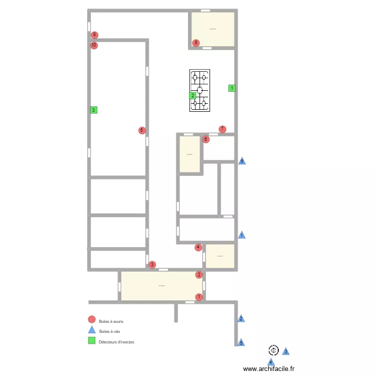 R&eacute;sidence Bois du Manil. Plan de 