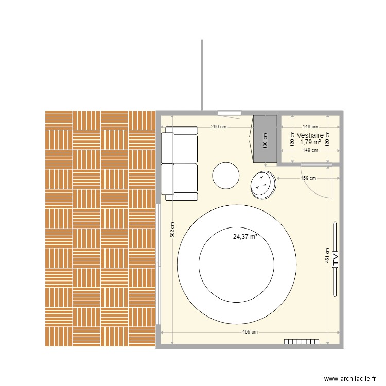 20 pieds double wauthelet. Plan de 0 pièce et 0 m2