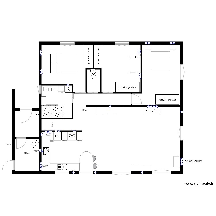 TRAVAUX MAISON ORAISON. Plan de 8 pièces et 103 m2