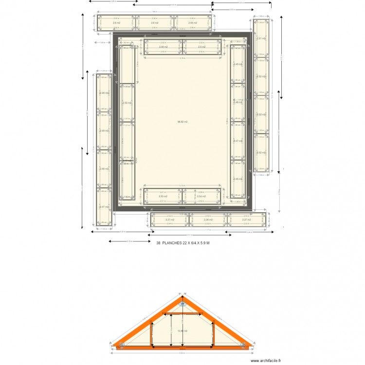 ECHAUFAUDAGE. Plan de 0 pièce et 0 m2