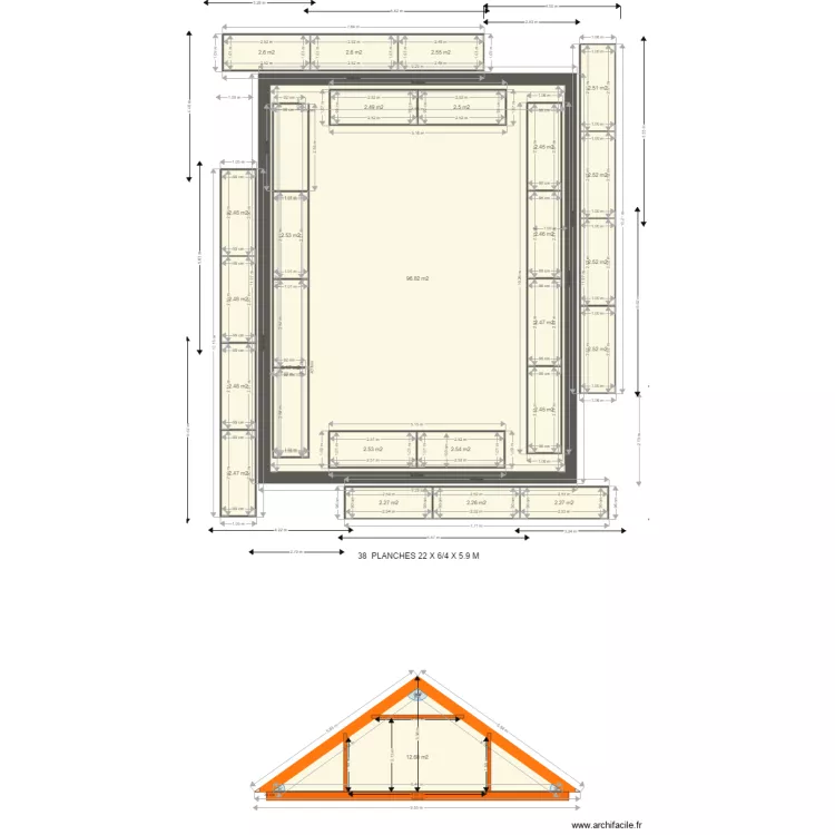 ECHAUFAUDAGE. Plan de 
