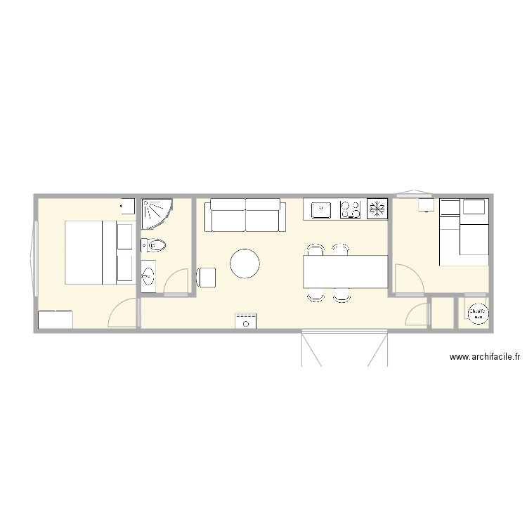 chalet 12x40. Plan de 0 pièce et 0 m2