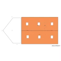 trugalle 2023 Etage Projet 2 chambres 6ml avec toiture