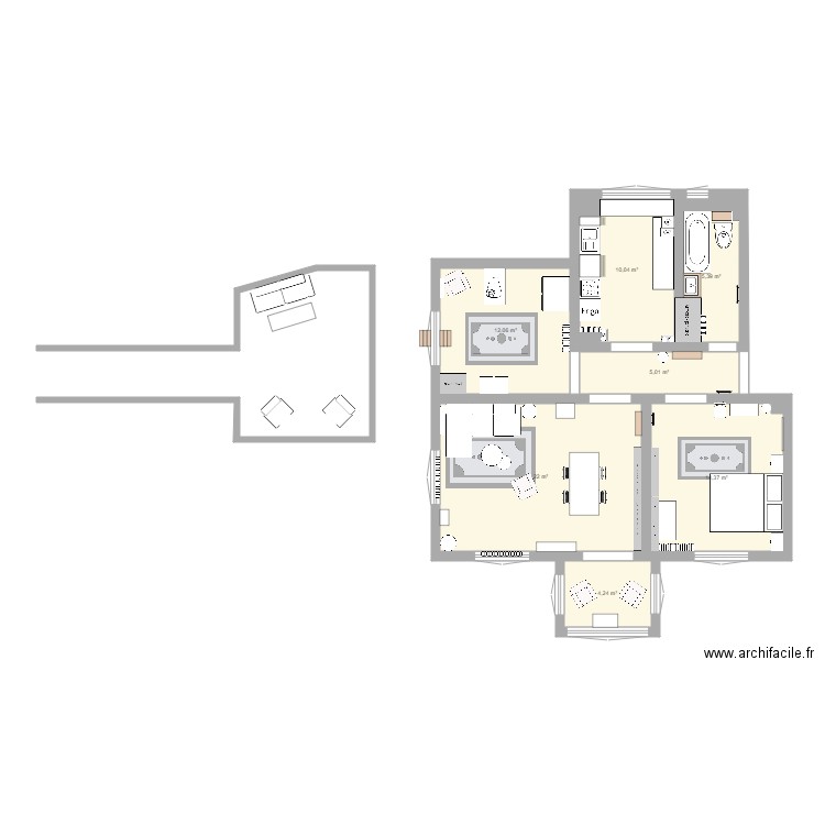 Chapelle Tits et titi bébé. Plan de 0 pièce et 0 m2