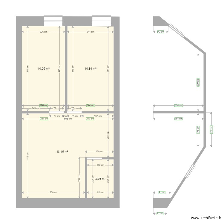 D 8 2ème toiture. Plan de 0 pièce et 0 m2