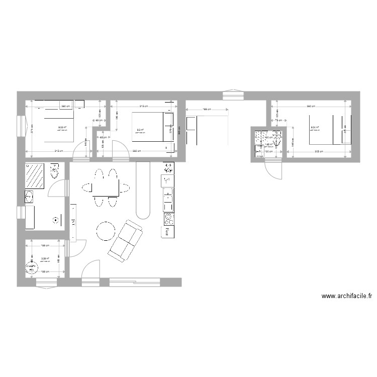 plan numero 3. Plan de 0 pièce et 0 m2