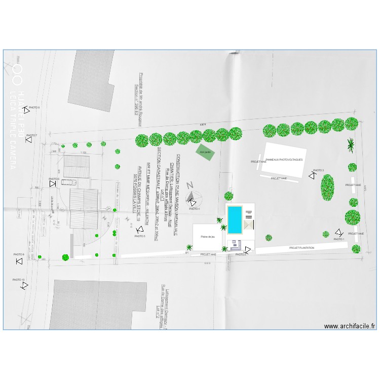 IMPLANTION. Plan de 0 pièce et 0 m2