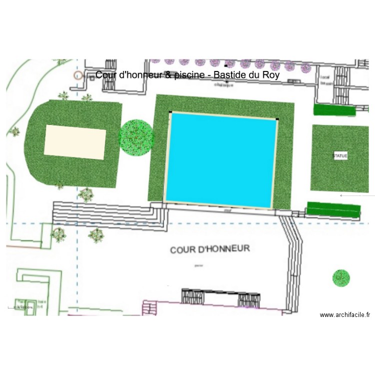 Cour vierge. Plan de 0 pièce et 0 m2