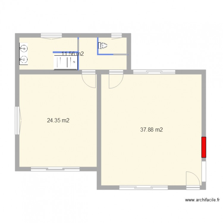 Plan pour plancher chauffant. Plan de 0 pièce et 0 m2