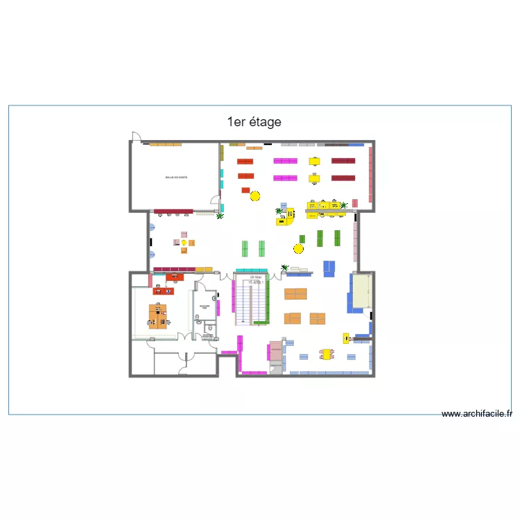 1erETAGE V5 2021 METRAGE. Plan de 1erETAGE V5 2021 METRAGE. Plan de