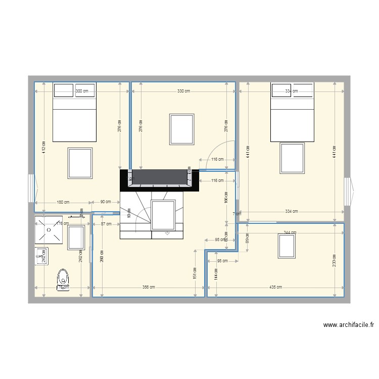 etage. Plan de 0 pièce et 0 m2