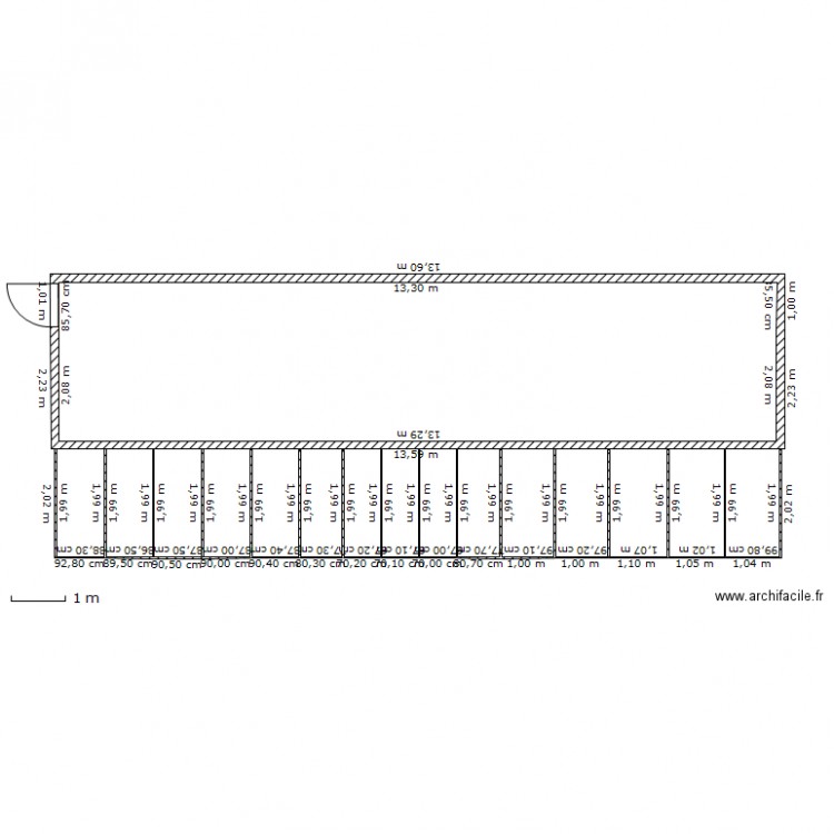  vu de haut. Plan de 0 pièce et 0 m2