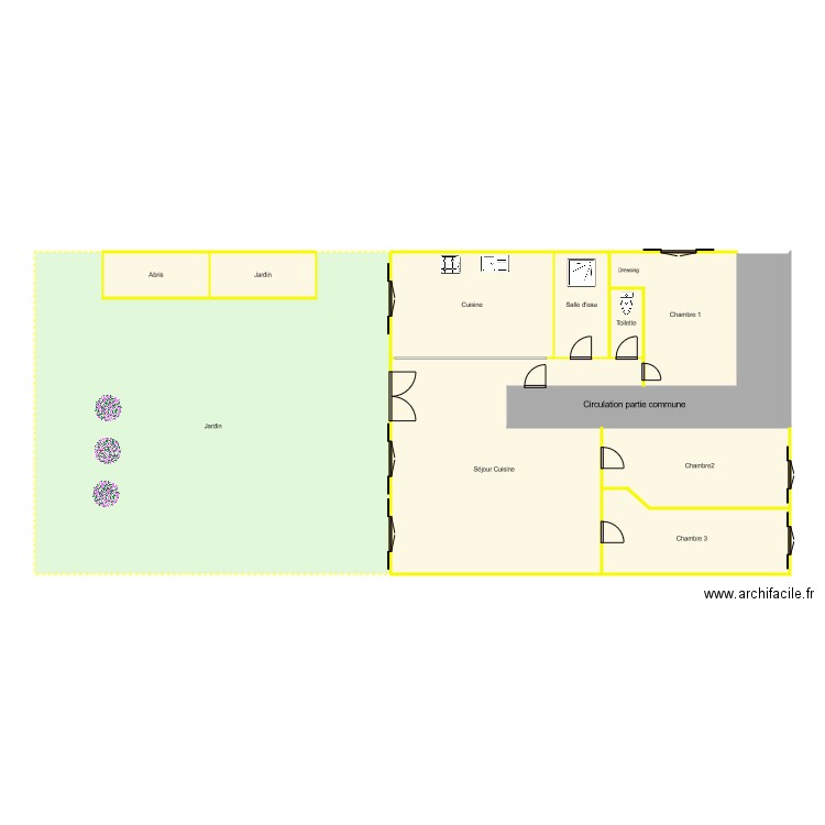 APPARTE RDC. Plan de 0 pièce et 0 m2