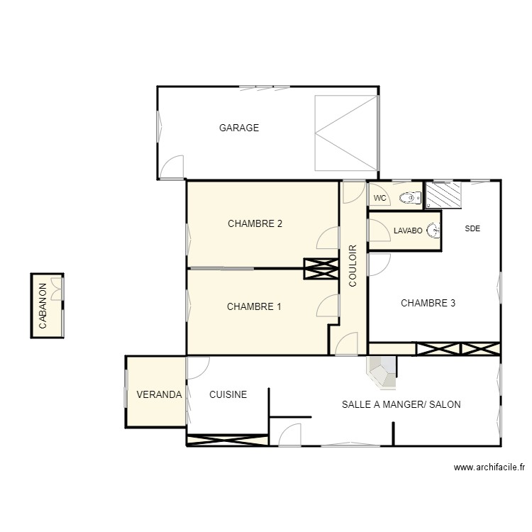 CAILLAUD. Plan de 0 pièce et 0 m2