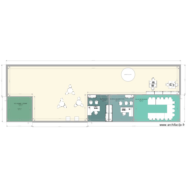 GARAGE LE NATIONAL - AMENAGEMENT CABUS ROULOT. Plan de 0 pièce et 0 m2
