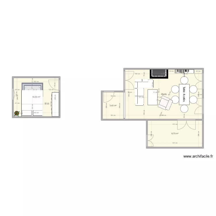 Appartement Johan. Plan de 