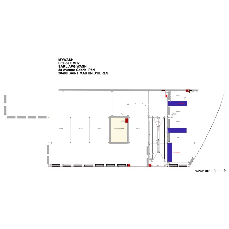 SMH2_PORTIQUE. Plan de 1 pièce et 24 m2