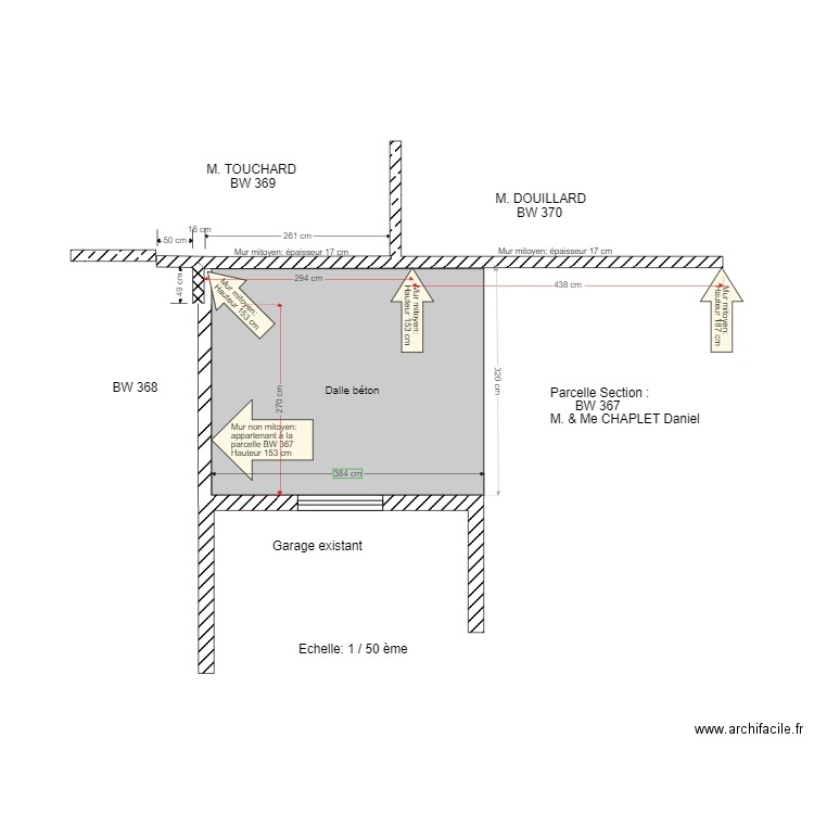 Agrandissement Chambre 3. Plan de 0 pièce et 0 m2