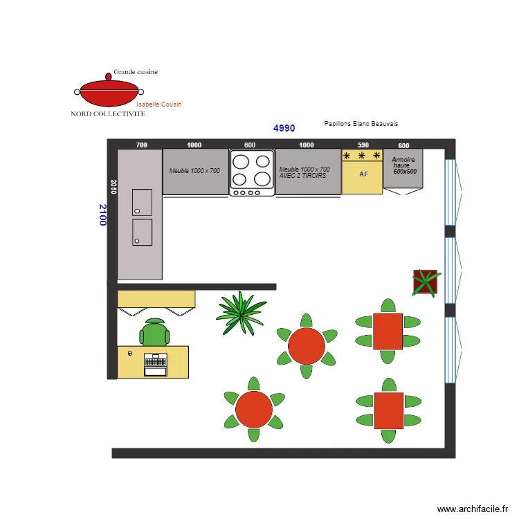PAPILLONS B Projet SOFINOR. Plan de 