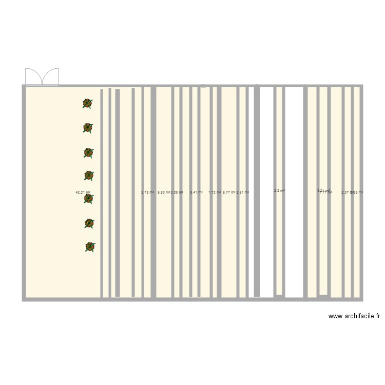 plan de jardin . Plan de 0 pièce et 0 m2