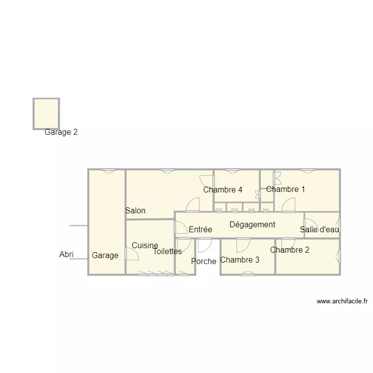 Croquis MONDON. Plan de 