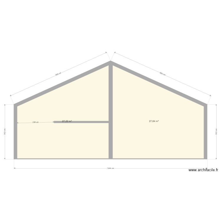 Coupe Pasteur. Plan de 0 pièce et 0 m2