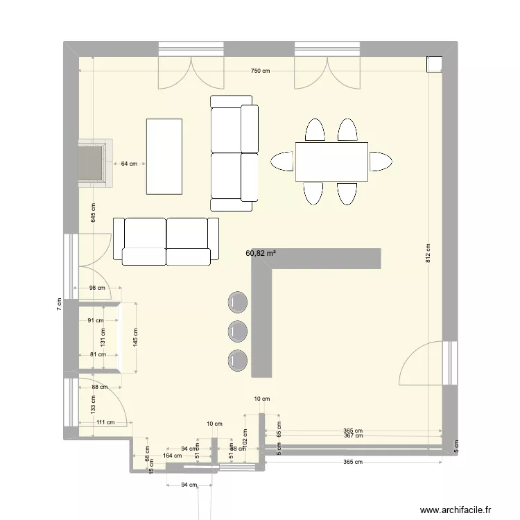 plan S&eacute;jour. Plan de 0 pièce et 0 m2