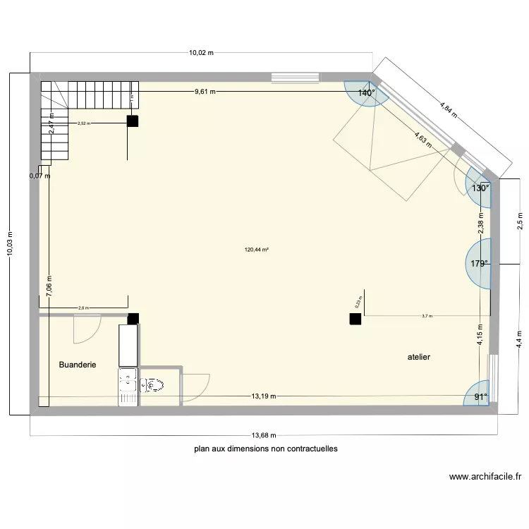 garage. Plan de 