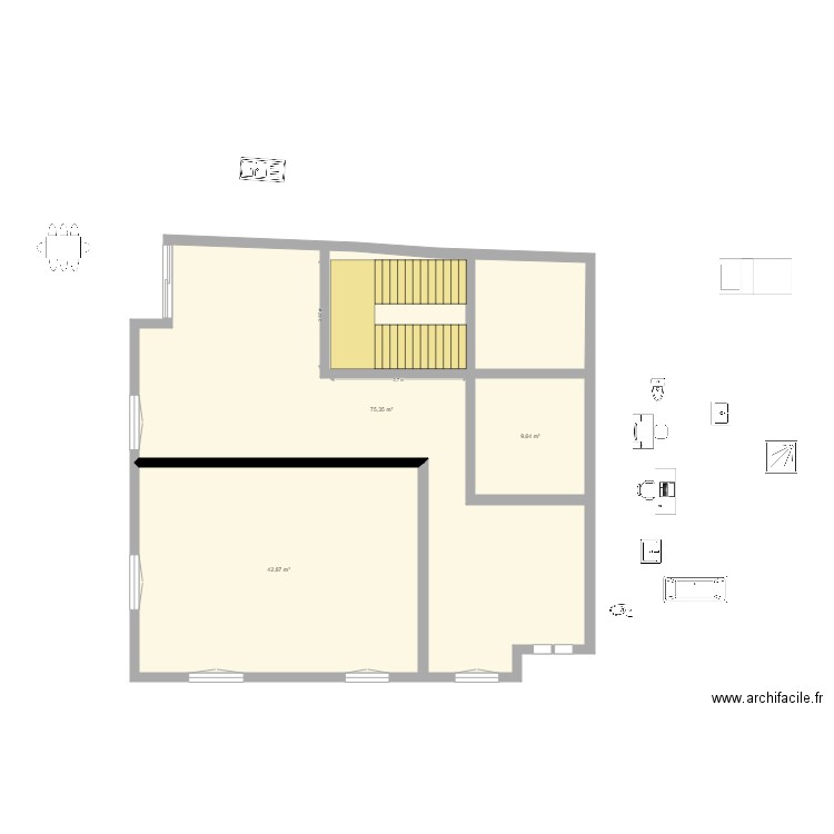 maison maro. Plan de 3 pièces et 128 m2