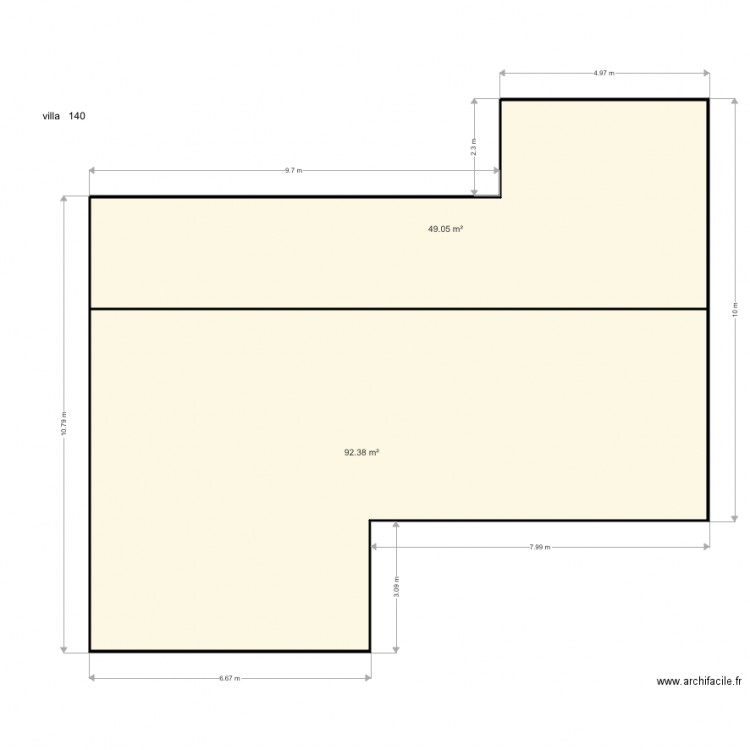 villa 140 cci tontouta . Plan de 0 pièce et 0 m2